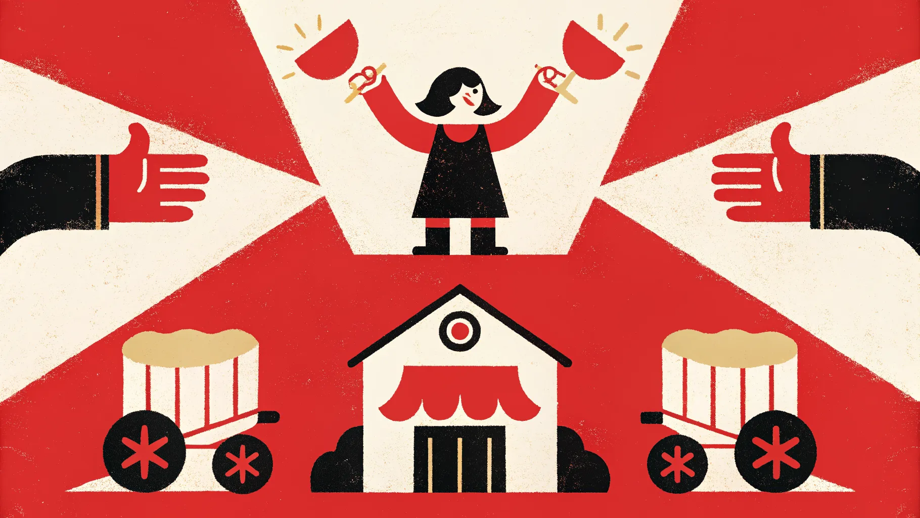 Ilustración sobre el marketing de productos y su impacto en ventas