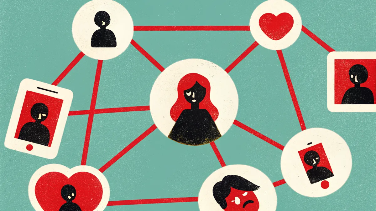 A fading group chat screen symbolizing lost friendships due to parenthood challenges.