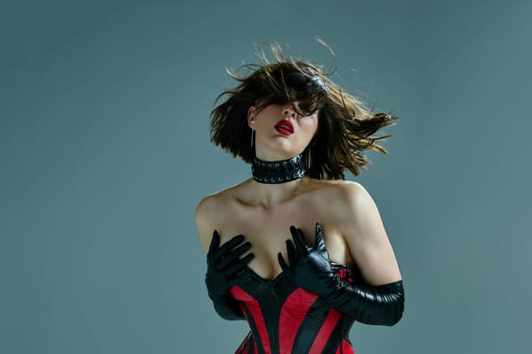 Colorful abstract shapes blending together, representing creativity and unique style in social media.