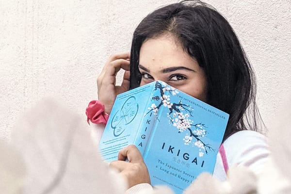 Symbolic illustration of harmony between passion, mission, vocation, and profession representing Ikigai.