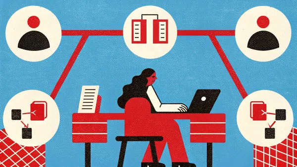 Woman working on spreadsheets after same-day payment